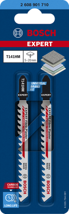 Hoja de sierra de calar Bosch EXPERT Fiber Plaster T141HM, paquete de 2.